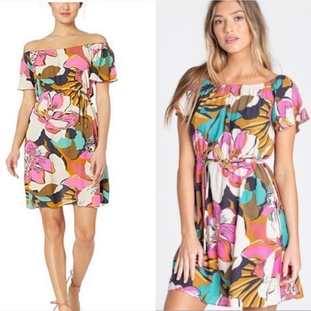 Billabong | Colorful Both Ways Tropical Floral Dress Size Small